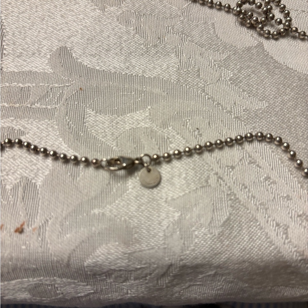 Tiffany &Co Sterling 925 ball necklace/chain. 33” long. - Picture 4 of 8